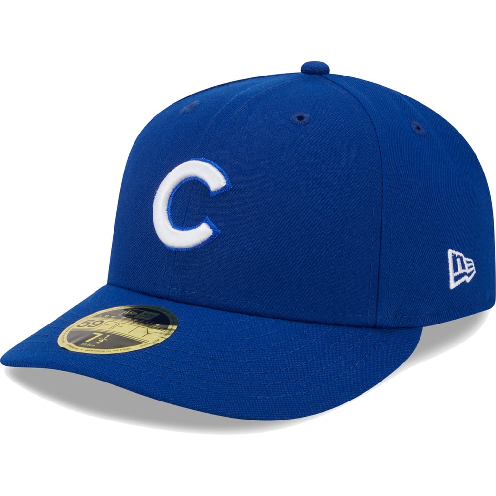  Chicago Cubs New Era White Logo Low Profile 59FIFTY Fitted Hat - Royal